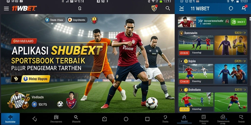 Tampilan menarik dari aplikasi 11WBET yang menampilkan fitur taruhan olahraga.
