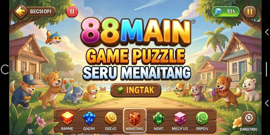 Screenshot dari gameplay menampilkan tantangan puzzle yang menarik.