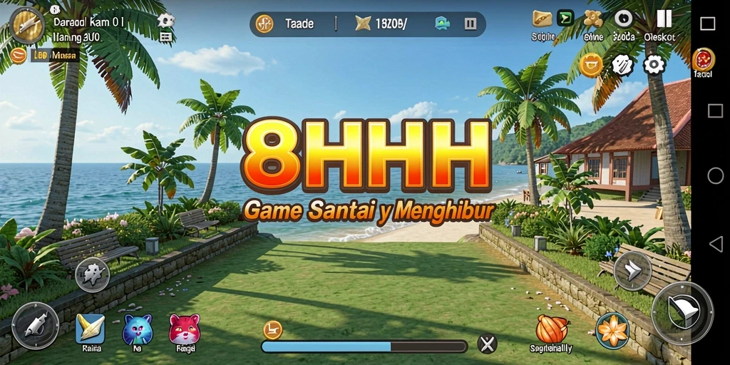 Screenshot gameplay 8HHH menunjukkan momen menyenangkan saat bermain.