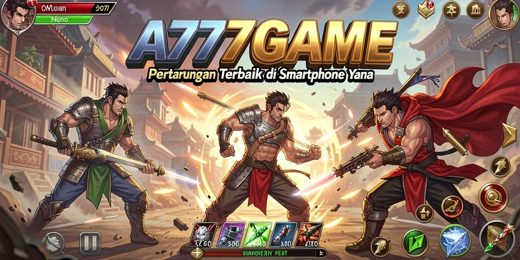 Tampilan pertarungan seru dalam A777GAME yang menegangkan.