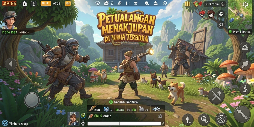 Tampilan gameplay Open World yang mengesankan di API66.