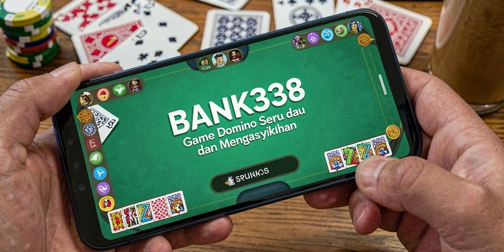 Tampilan gameplay seru dalam permainan domino BANK338.