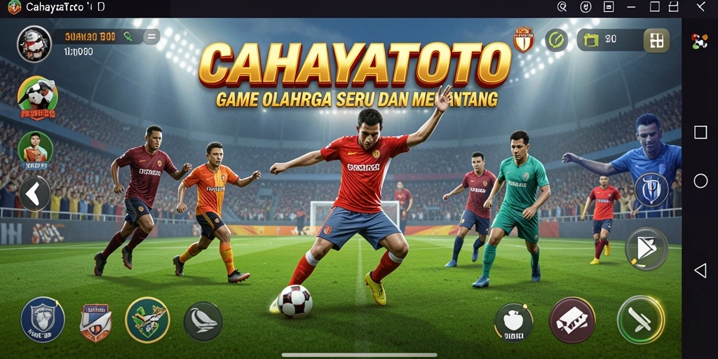 Screenshot CAHAYATOTO menampilkan aksi seru dalam permainan olahraga.