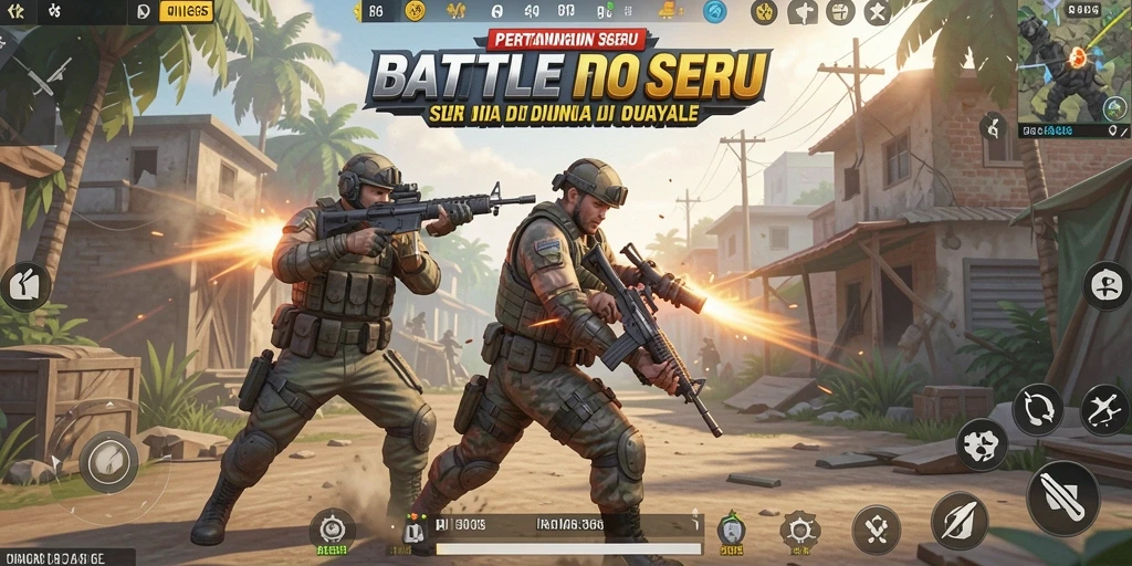 Gameplay seru dan strategis di CINA365 Battle Royale.