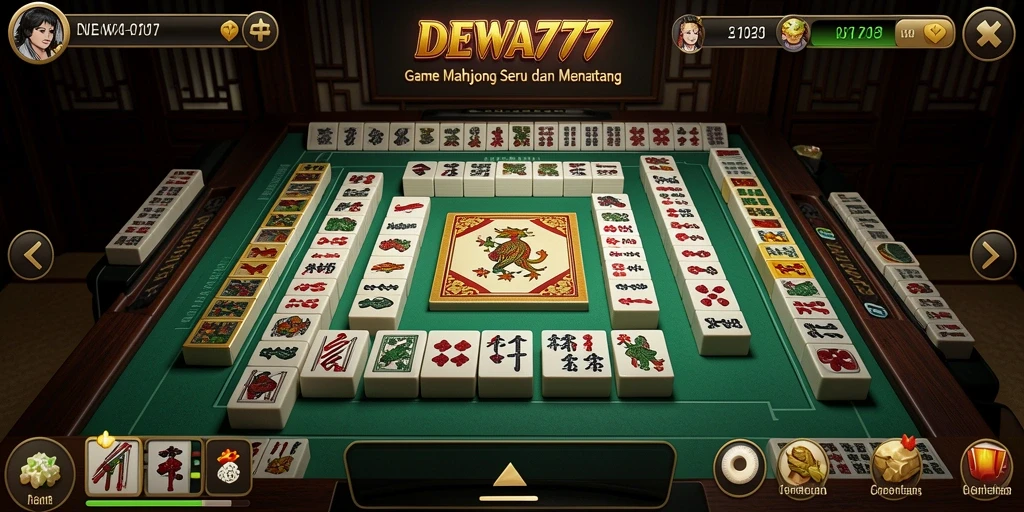 Tampilan gameplay DEWA777 yang menarik saat bermain Mahjong.
