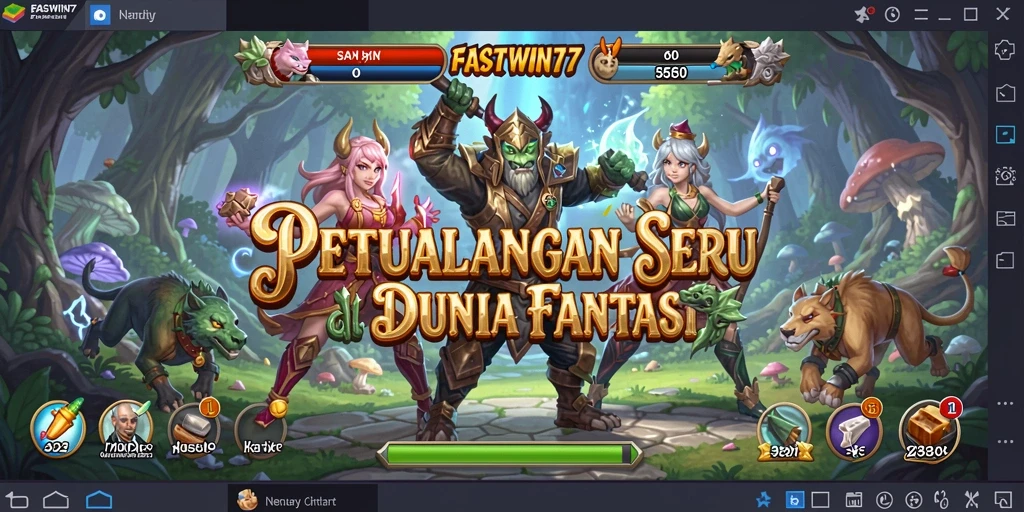 Tangkapan layar menunjukkan aksi seru dalam permainan petualangan.