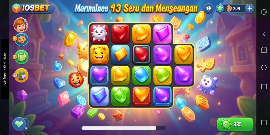 Screenshot dari gameplay seru IOSBET di dunia Match-3.