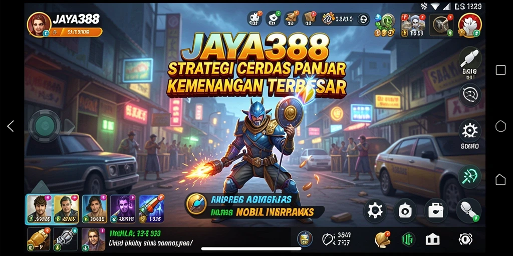 Tampilan gameplay JAYA388 dengan pertempuran taktis yang intens.