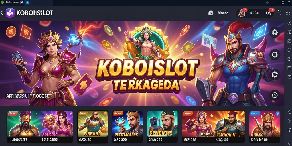 Tampilan antarmuka utama KOBOISLOT untuk pengalaman penggunaan yang efisien.