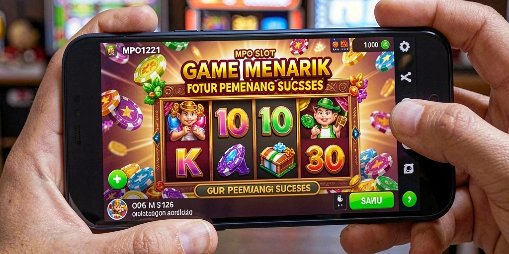 Tangkapan layar menunjukkan gameplay seru dari MPO1221 dengan efek visual yang memukau.