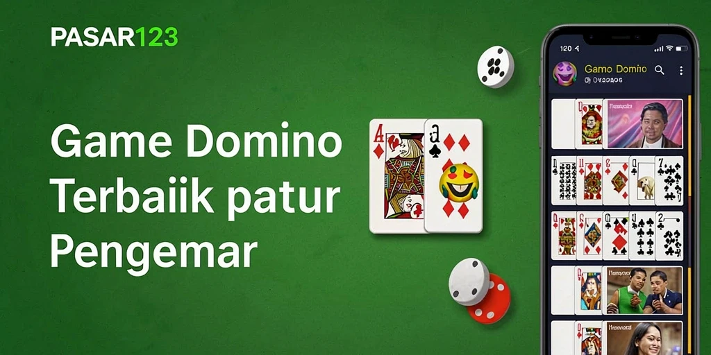 Tampilan gameplay seru dalam permainan Domino di PASAR123.