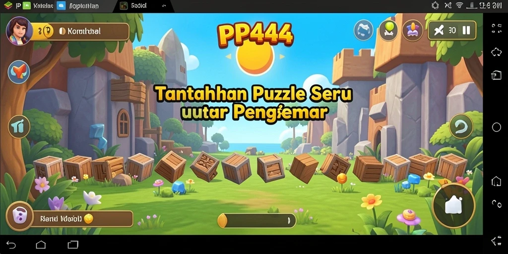 Tampilan gameplay seru di PP444, tantangan Puzzle yang mendebarkan.