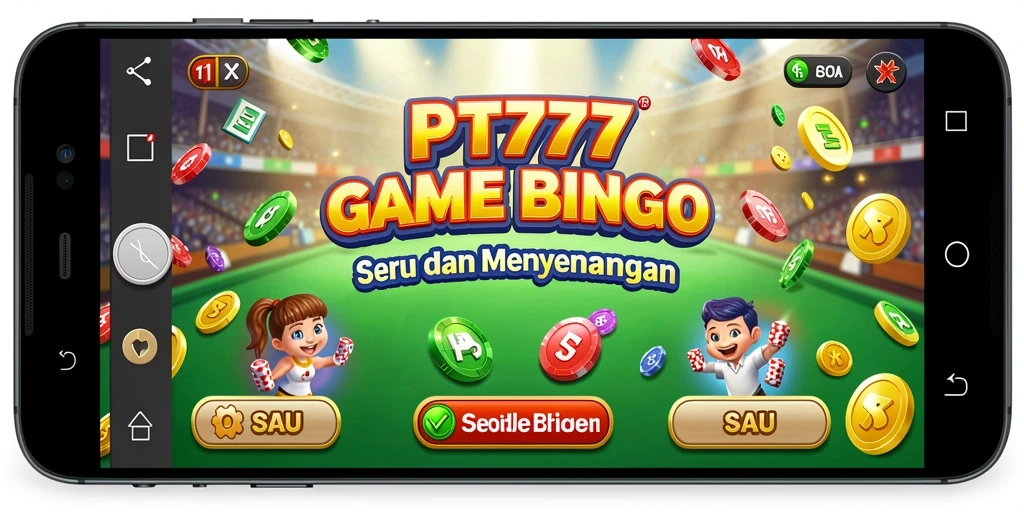 Tampilan gameplay PT777 Bingo yang mendebarkan dan interaktif.