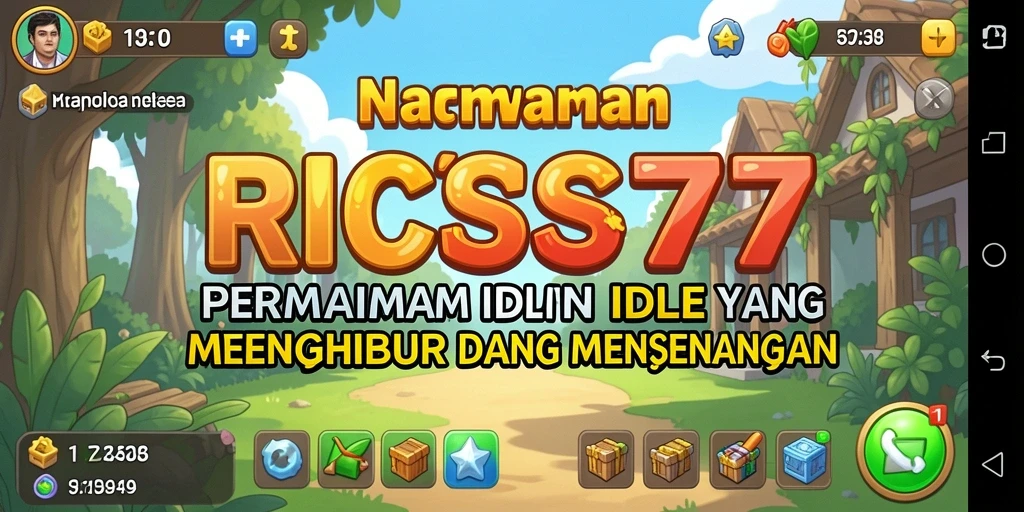 Tampilan gameplay RICIS77 yang menampilkan aktivitas Idle yang mengasyikkan.