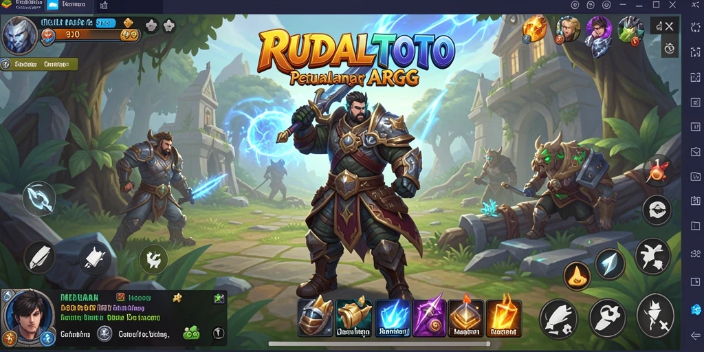 Tampilan keren dari gameplay ARPG RUDALTOTO yang mendebarkan.
