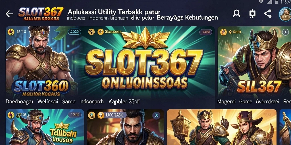 Tampilan utama <strong>SLOT367</strong> dengan berbagai fitur dan antarmuka yang intuitif.