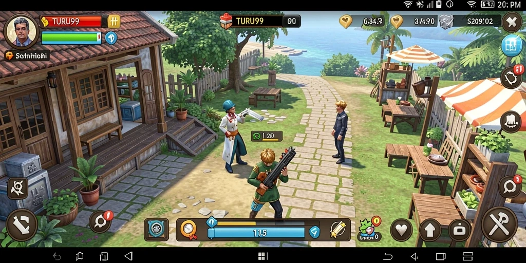 Screenshot gameplay TURU99 menampilkan mekanisme Idle yang mengasyikkan.