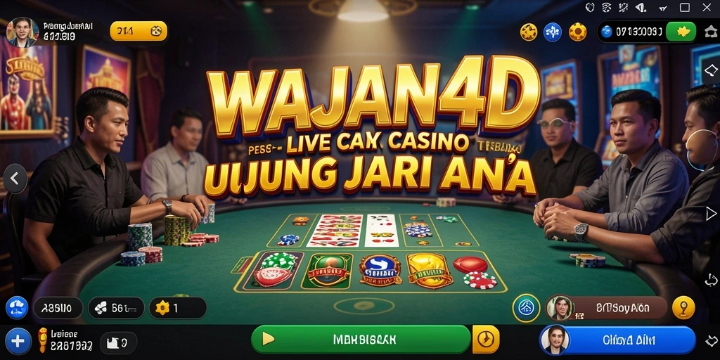 Tampilan gameplay seru dan interaktif di WAJAN4D Live Casino.