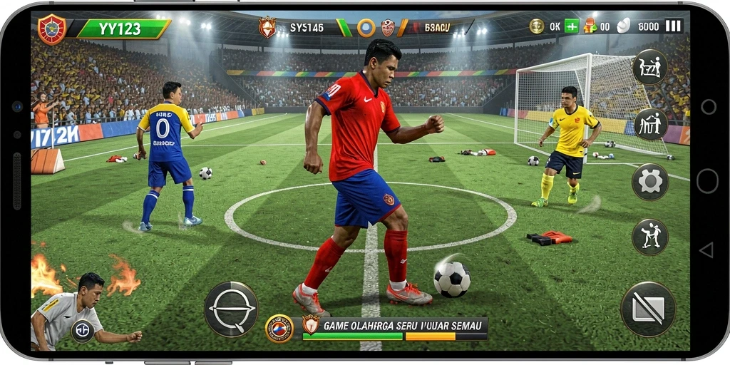 Tampilan utama gameplay yang seru dan kompetitif di YY123.